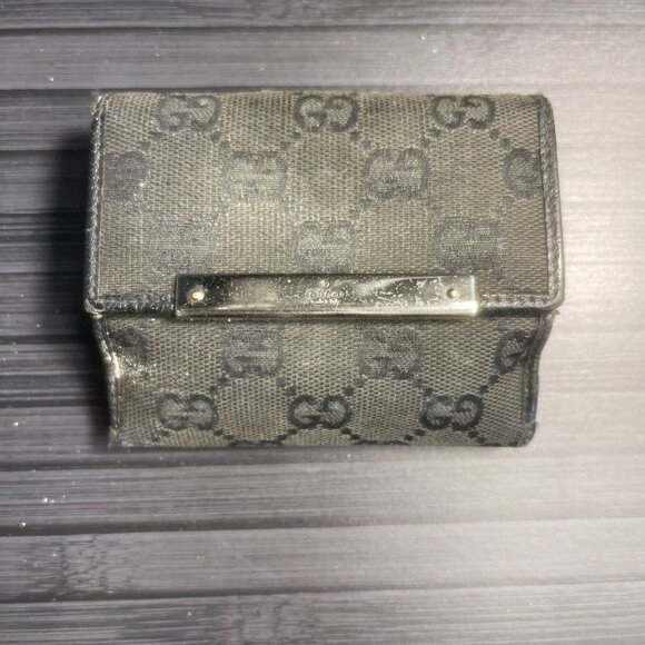 Gucci GG Canvas Black Bifold - Picture 1 of 4